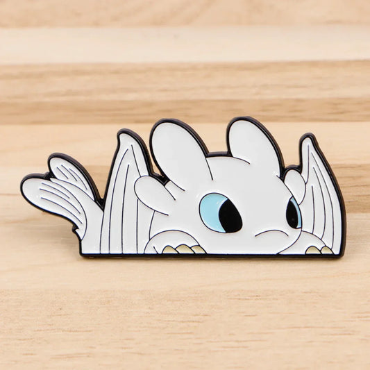 Kawaii Hiccup & Toothless Enamel Pins