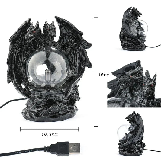 Double-Headed Dragon Plasma Lamp