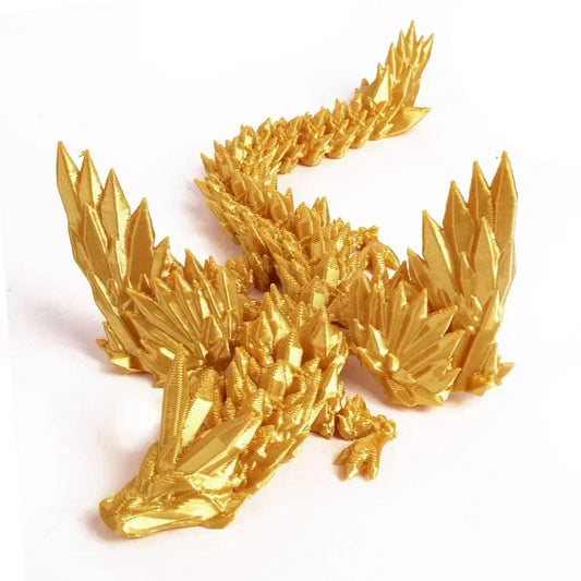 3D Printing Dragon Ornaments Sculpture โ Flexible Articulated Dragon Crafts | Creative Kid Interaction Toys & Decorative Figurines