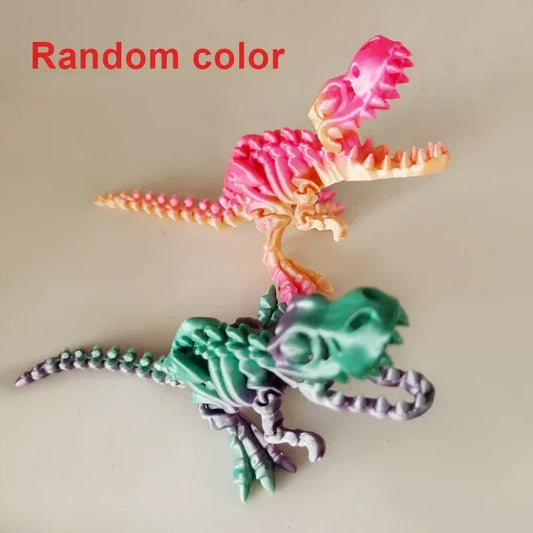 3D Printed Dragon Egg with Dragon – Anti-stress Mini Model, Movable & Rotatable Desktop Ornament, Kid Toy & Companionship Gift