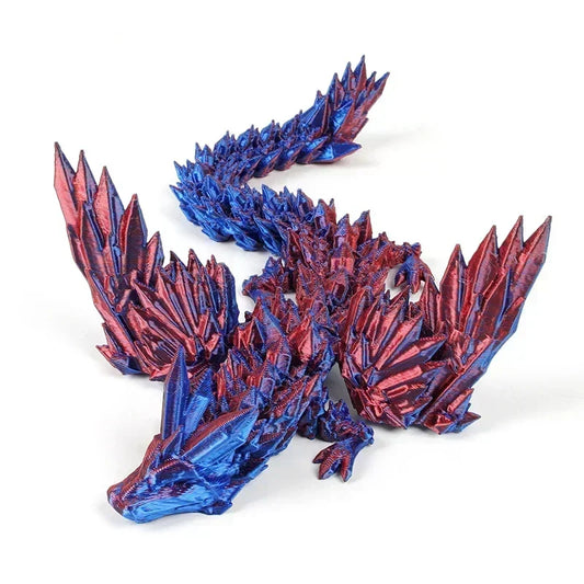 3D Printing Dragon Ornaments Sculpture – Flexible Articulated Dragon Crafts | Creative Kid Interaction Toys & Decorative Figurines